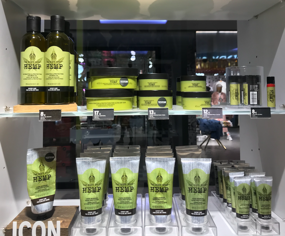 Cosmétiques au CBD